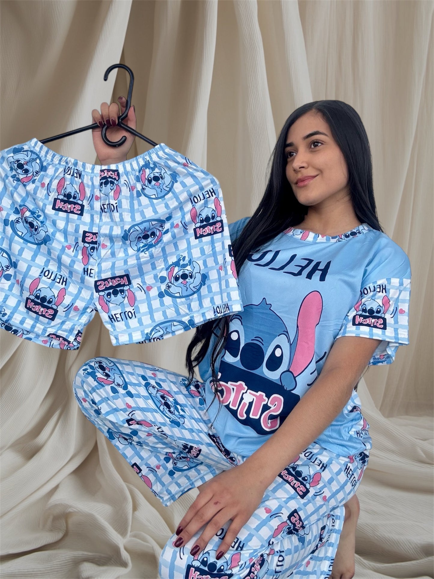 COMBO 3 PIJAMAS DE 3 PIEZAS TALLA UNICA (S,M) $99.000 + ENVÍO GRATIS