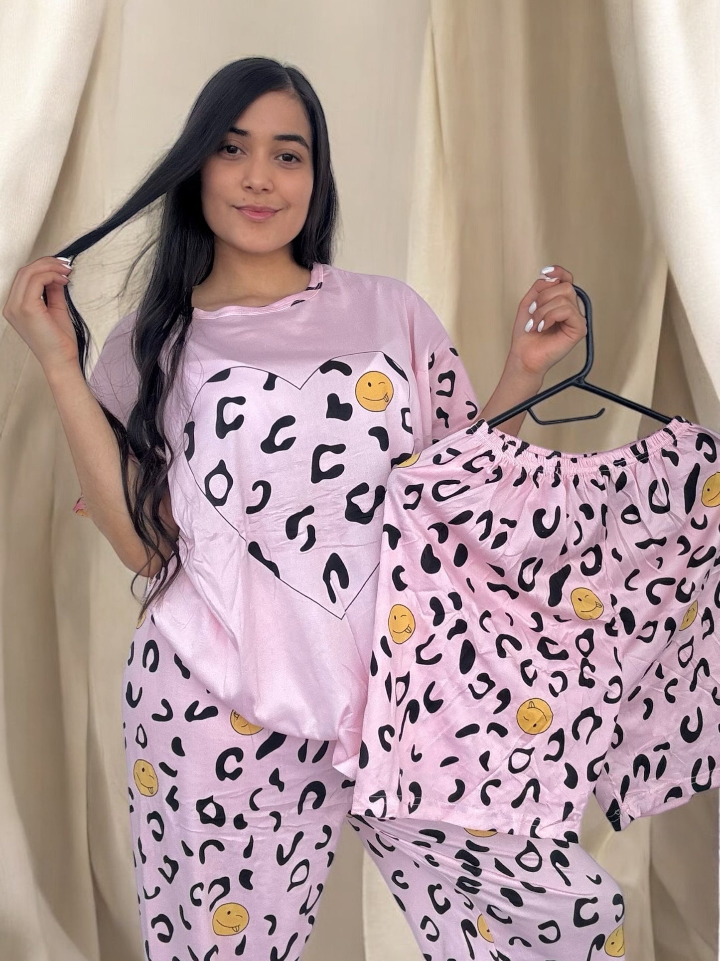COMBO 3 PIJAMAS DE 3 PIEZAS TALLA UNICA (S,M) $99.000 + ENVÍO GRATIS