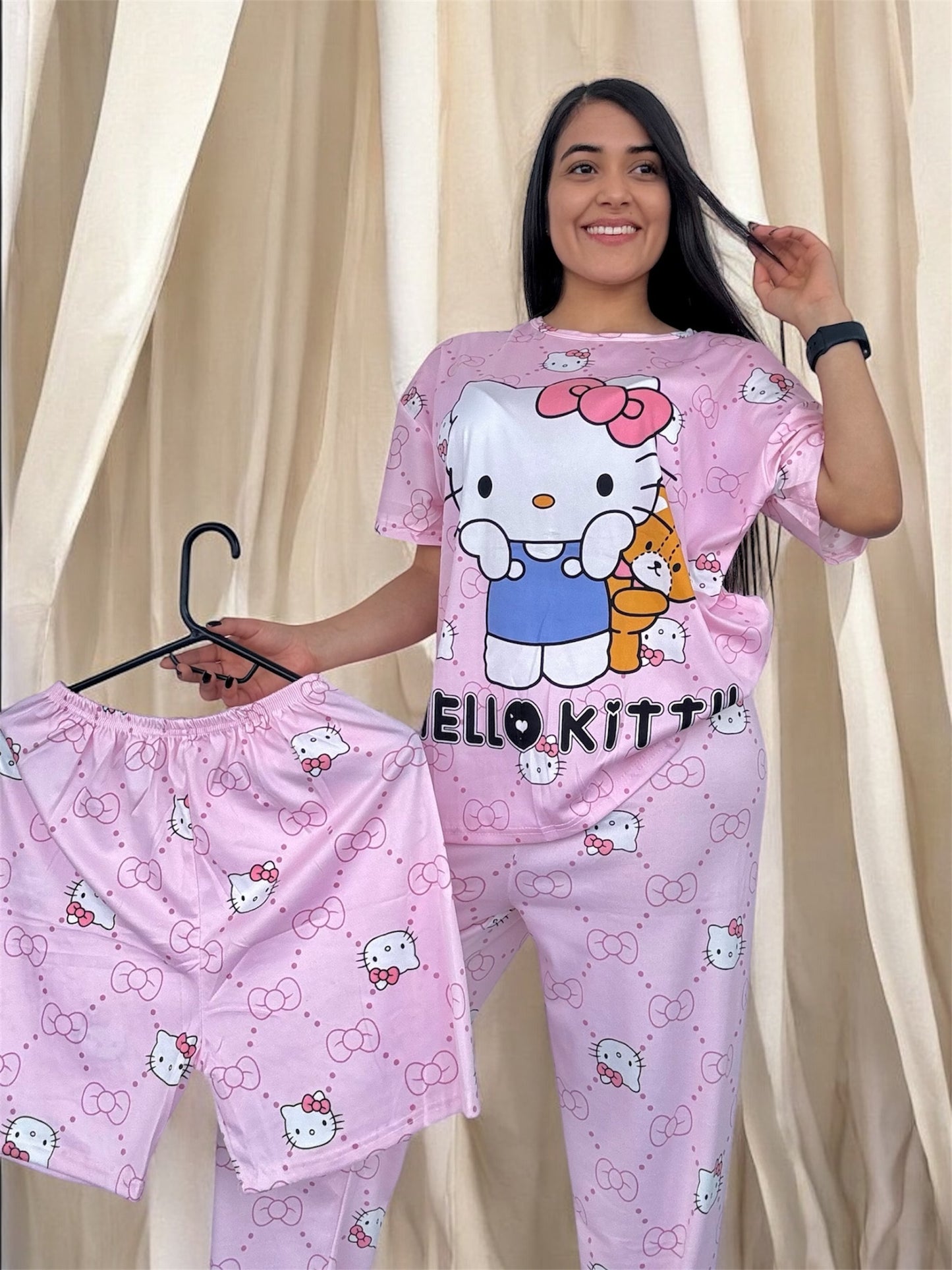 COMBO 3 PIJAMAS DE 3 PIEZAS TALLA UNICA (S,M) $99.000 + ENVÍO GRATIS