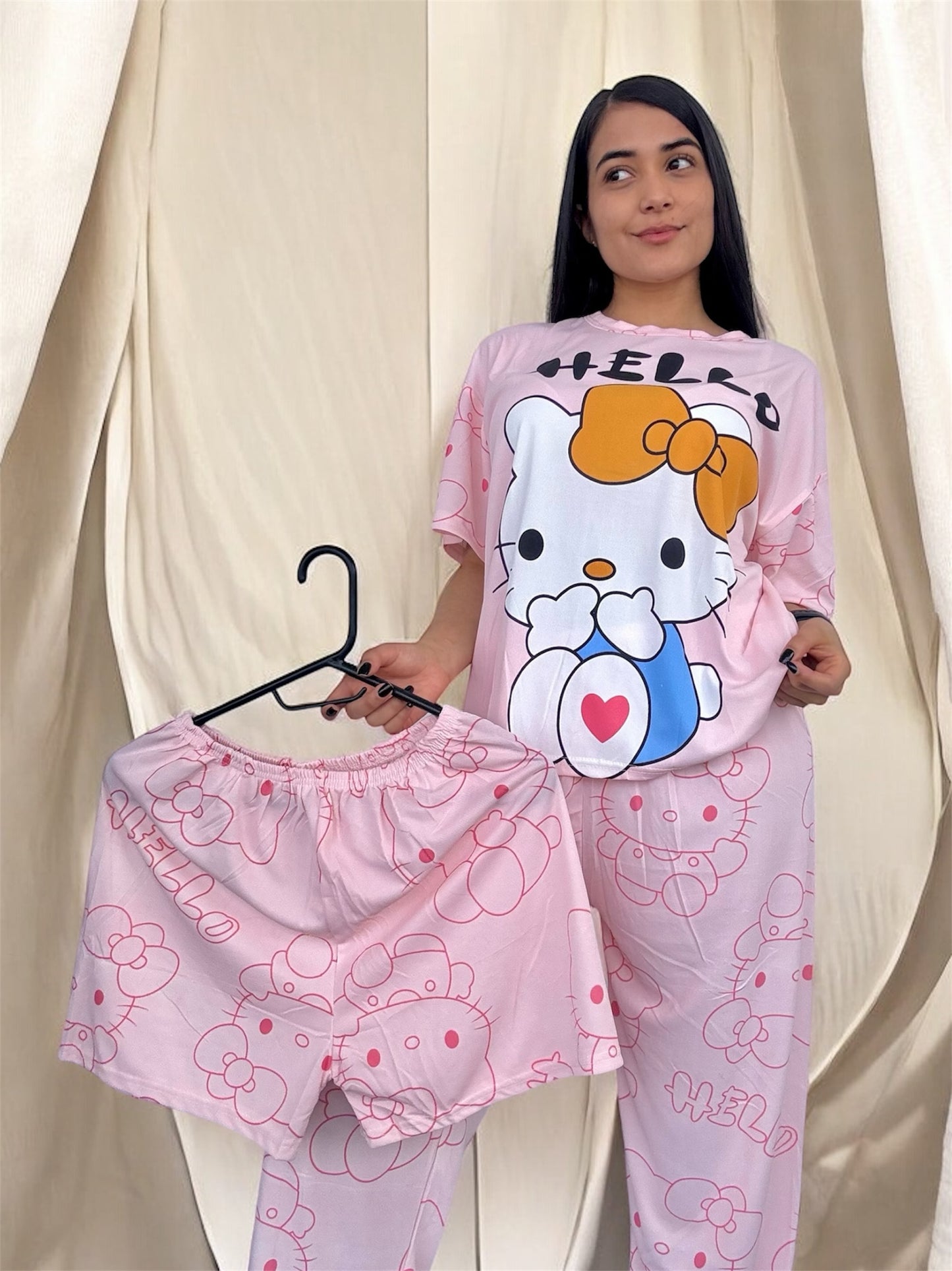 COMBO 3 PIJAMAS DE 3 PIEZAS TALLA UNICA (S,M) $99.000 + ENVÍO GRATIS