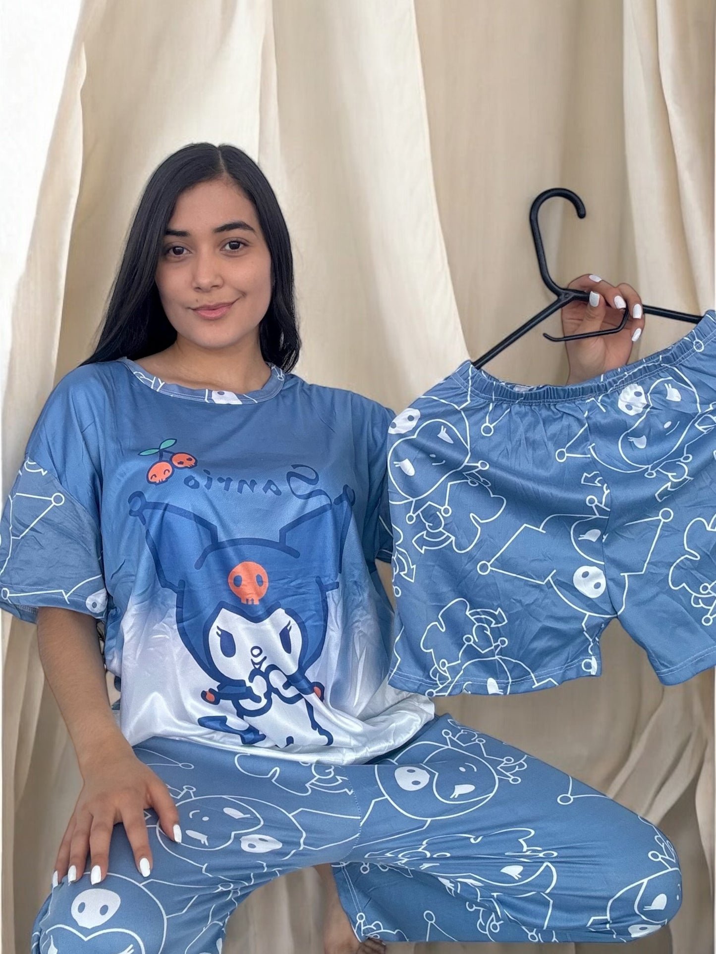 COMBO 3 PIJAMAS DE 3 PIEZAS TALLA UNICA (S,M) $99.000 + ENVÍO GRATIS