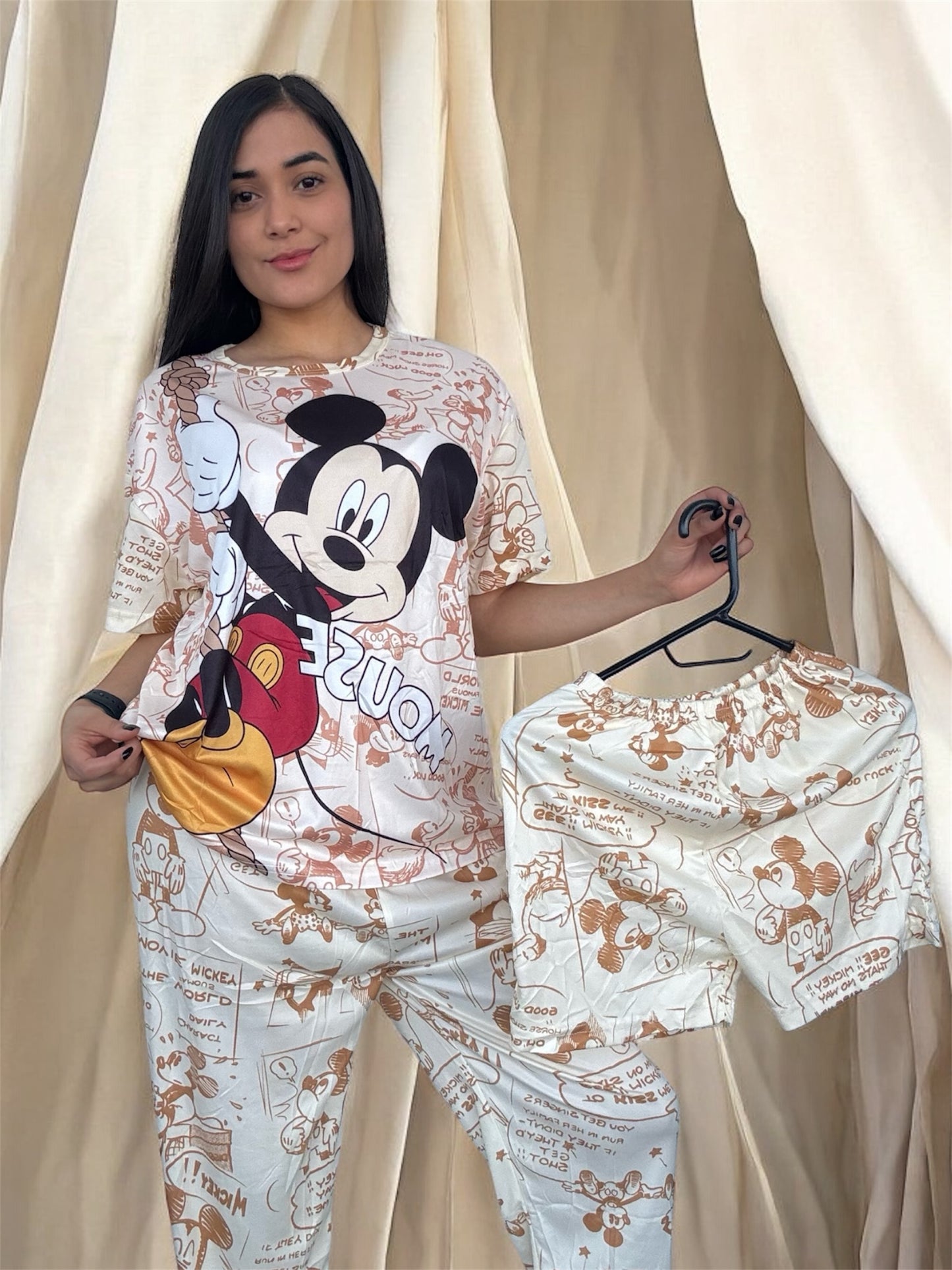 COMBO 3 PIJAMAS DE 3 PIEZAS TALLA UNICA (S,M) $99.000 + ENVÍO GRATIS