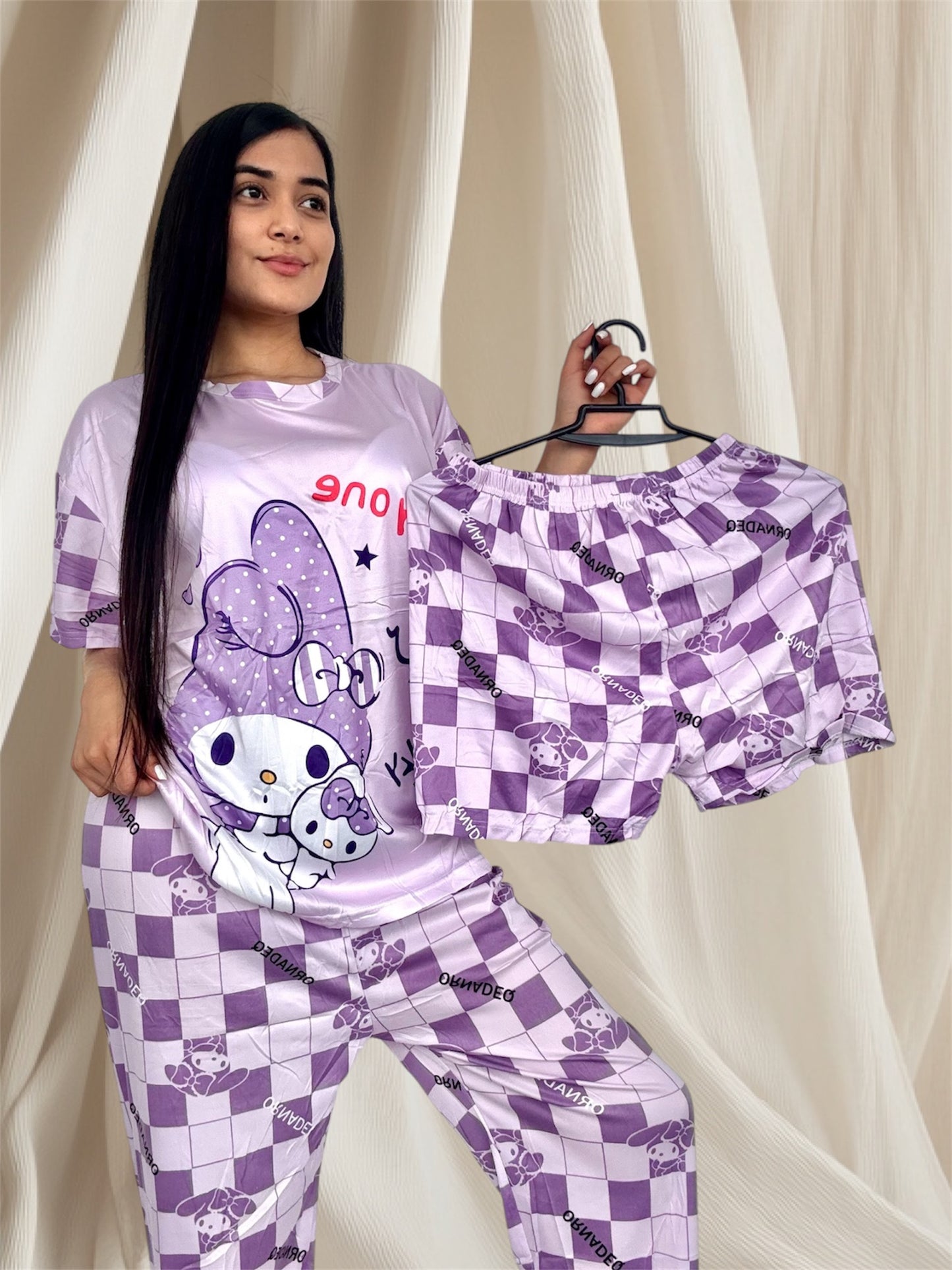 COMBO 3 PIJAMAS DE 3 PIEZAS TALLA UNICA (S,M) $99.000 + ENVÍO GRATIS