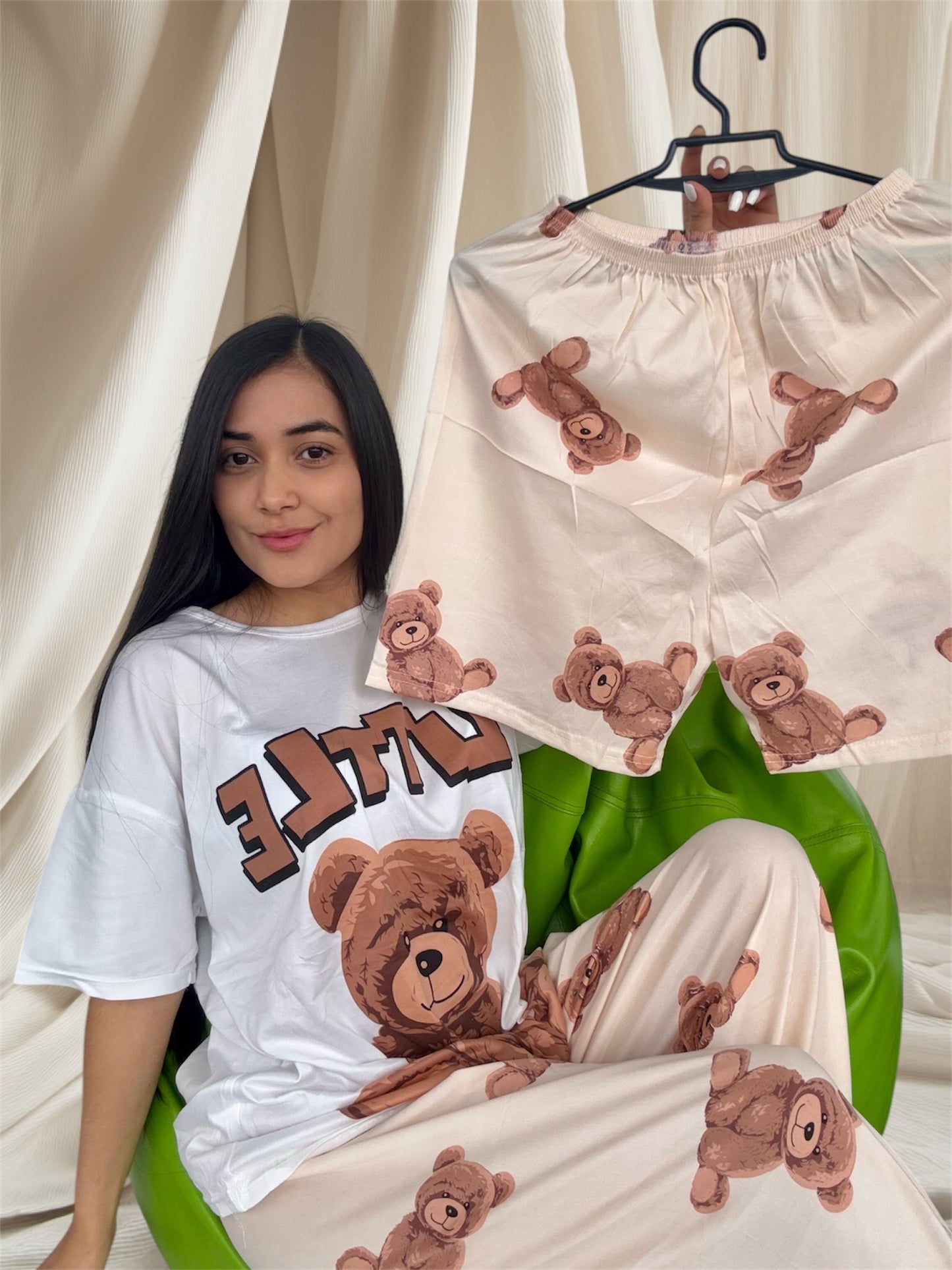 COMBO 3 PIJAMAS DE 3 PIEZAS TALLA UNICA (S,M) $99.000 + ENVÍO GRATIS