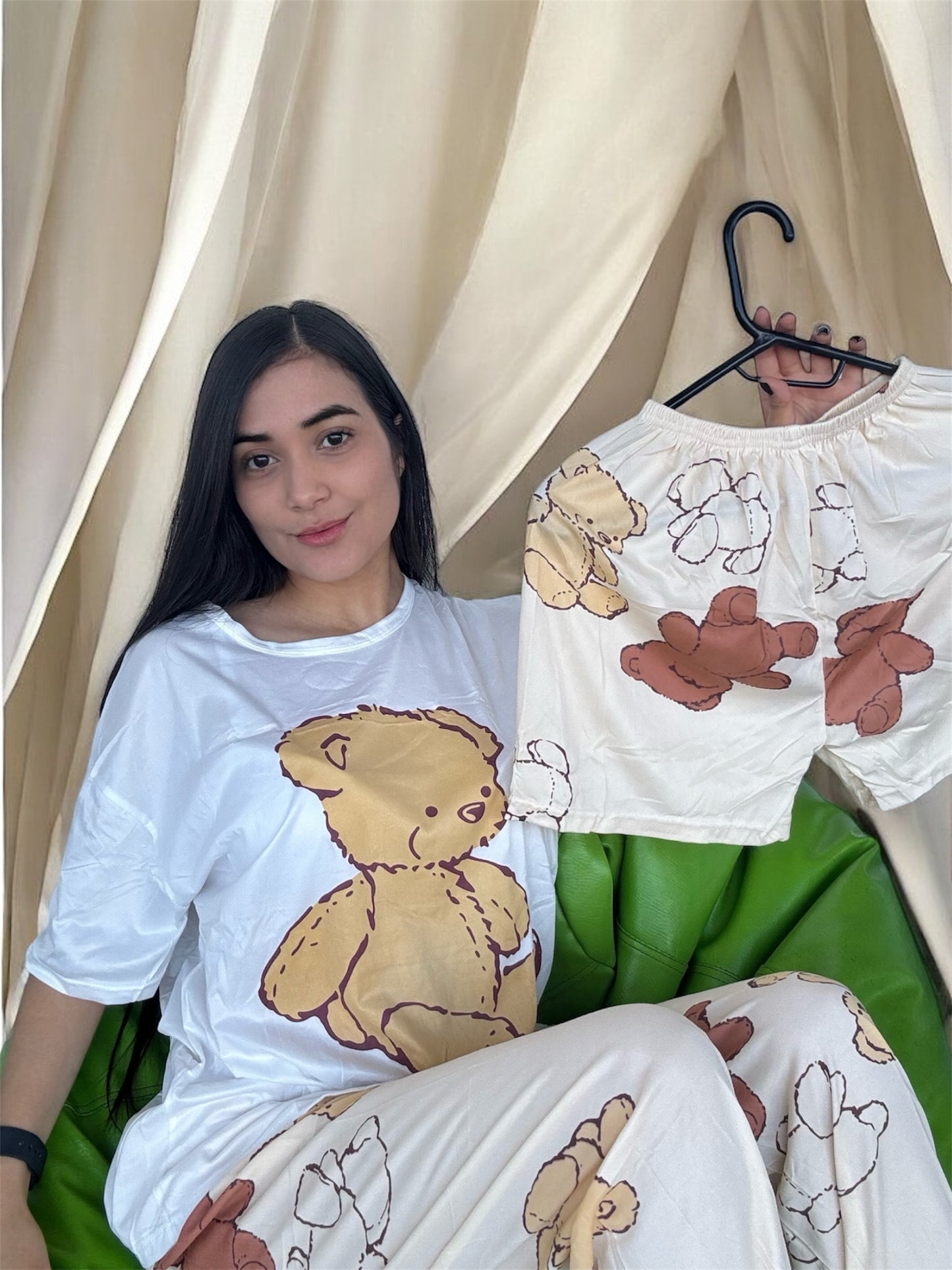 COMBO 3 PIJAMAS DE 3 PIEZAS TALLA UNICA (S,M) $99.000 + ENVÍO GRATIS