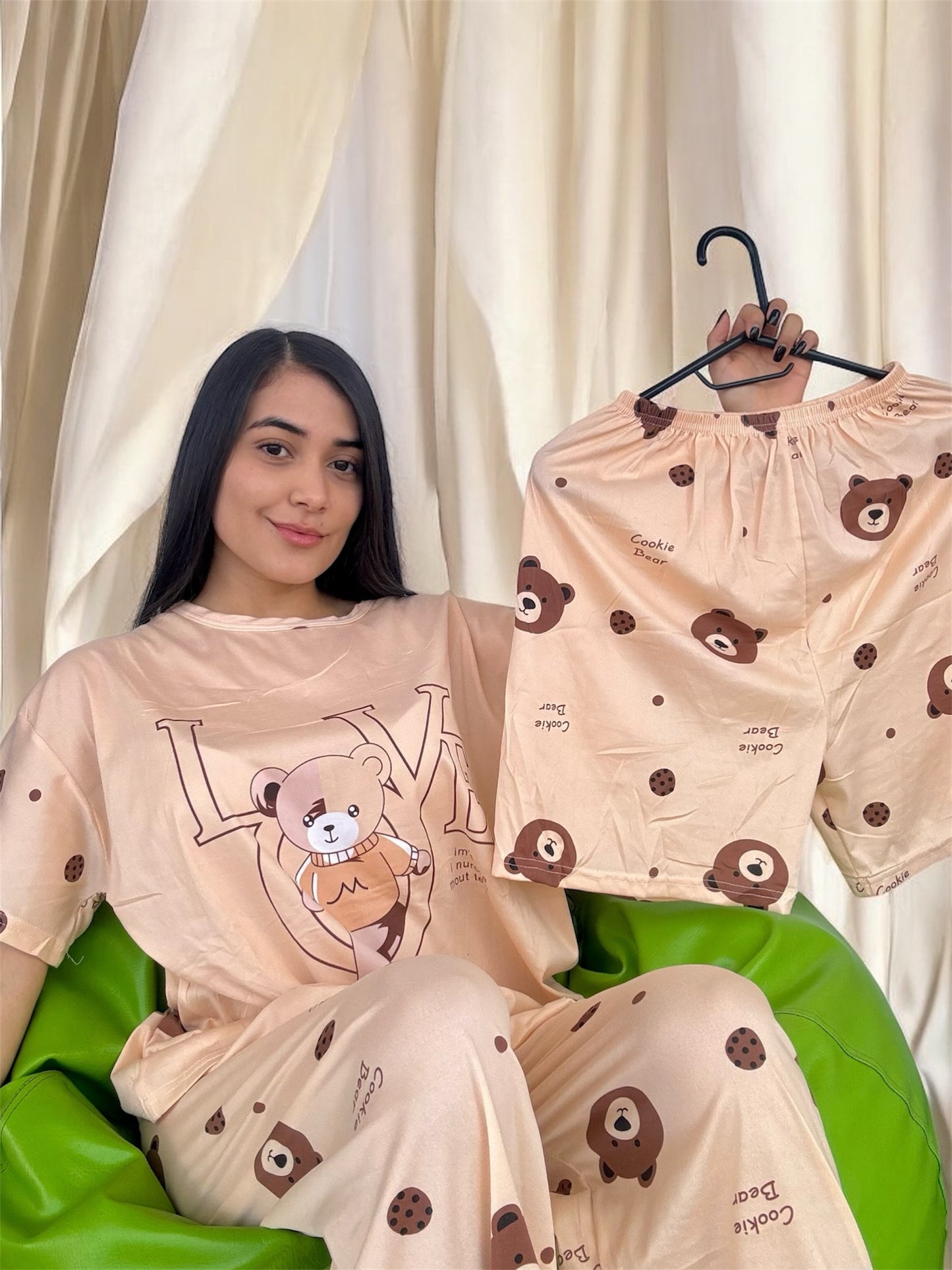 COMBO 3 PIJAMAS DE 3 PIEZAS TALLA UNICA (S,M) $99.000 + ENVÍO GRATIS