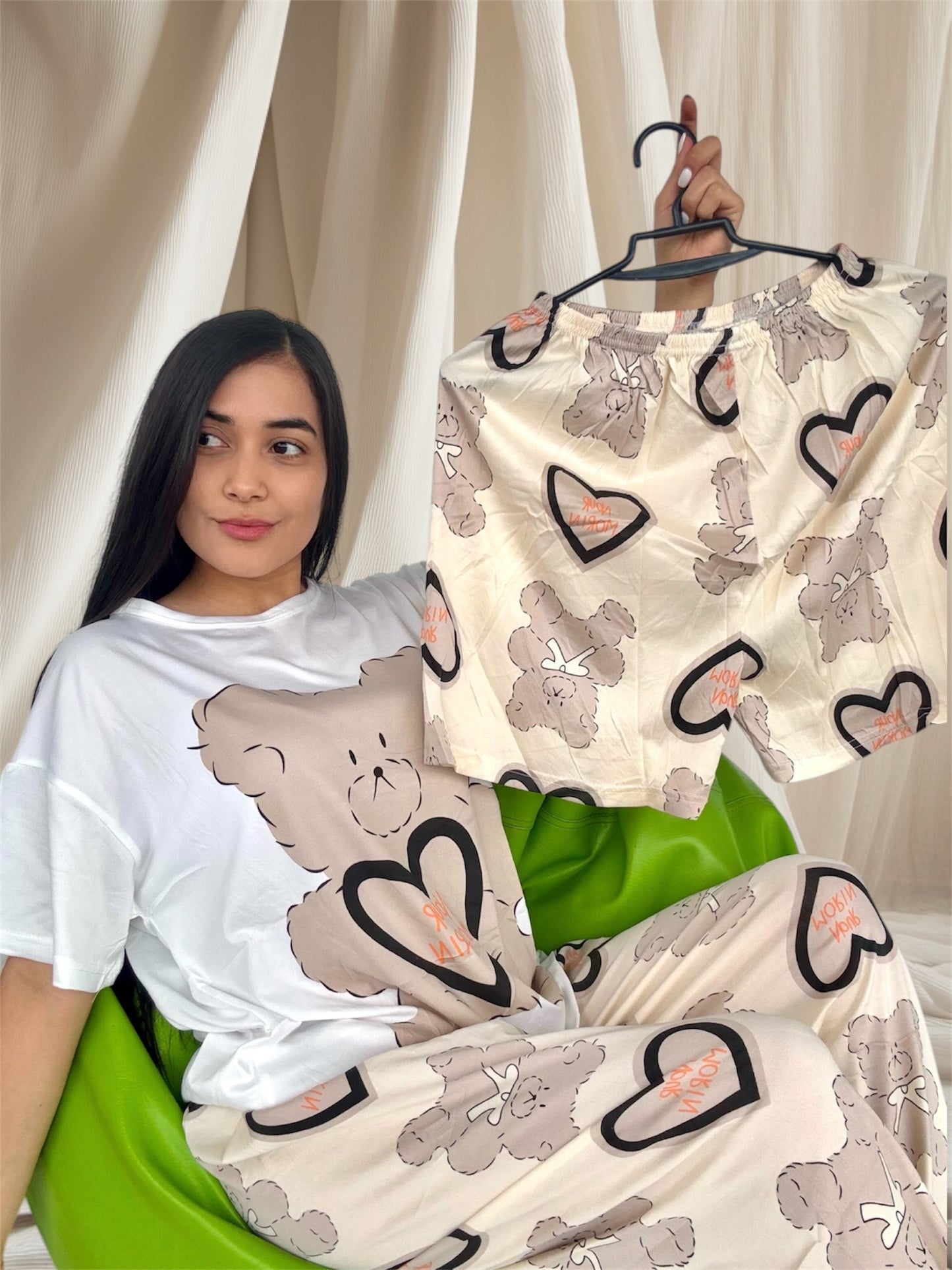 COMBO 3 PIJAMAS DE 3 PIEZAS TALLA UNICA (S,M) $99.000 + ENVÍO GRATIS