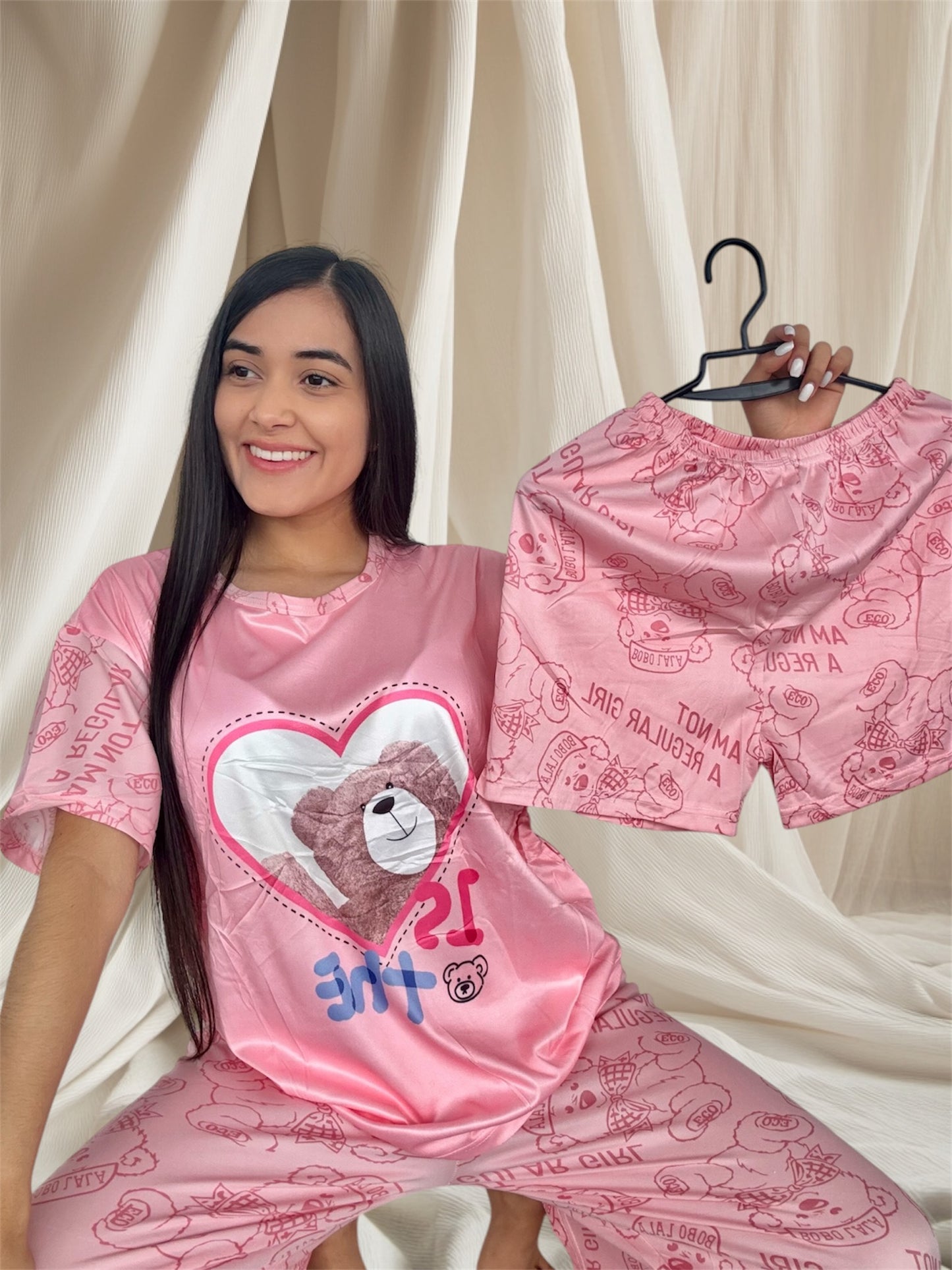 COMBO 3 PIJAMAS DE 3 PIEZAS TALLA UNICA (S,M) $99.000 + ENVÍO GRATIS