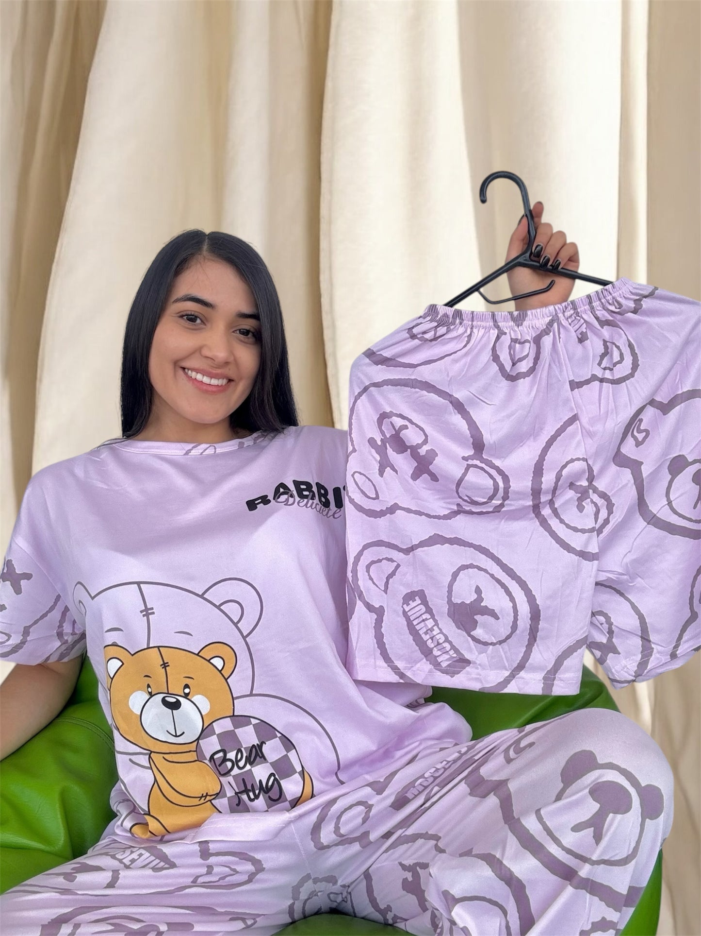 COMBO 3 PIJAMAS DE 3 PIEZAS TALLA UNICA (S,M) $99.000 + ENVÍO GRATIS