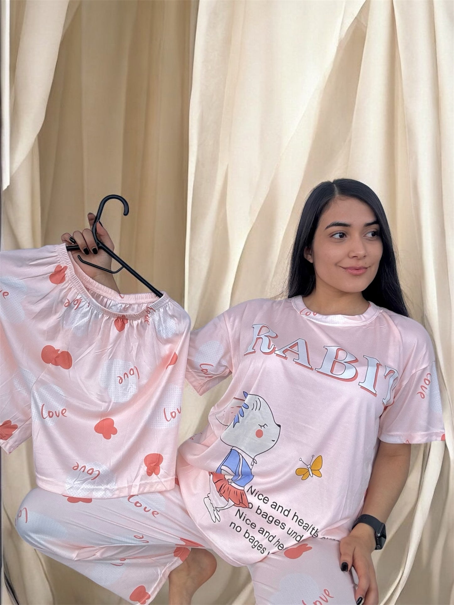 COMBO 3 PIJAMAS DE 3 PIEZAS TALLA UNICA (S,M) $99.000 + ENVÍO GRATIS