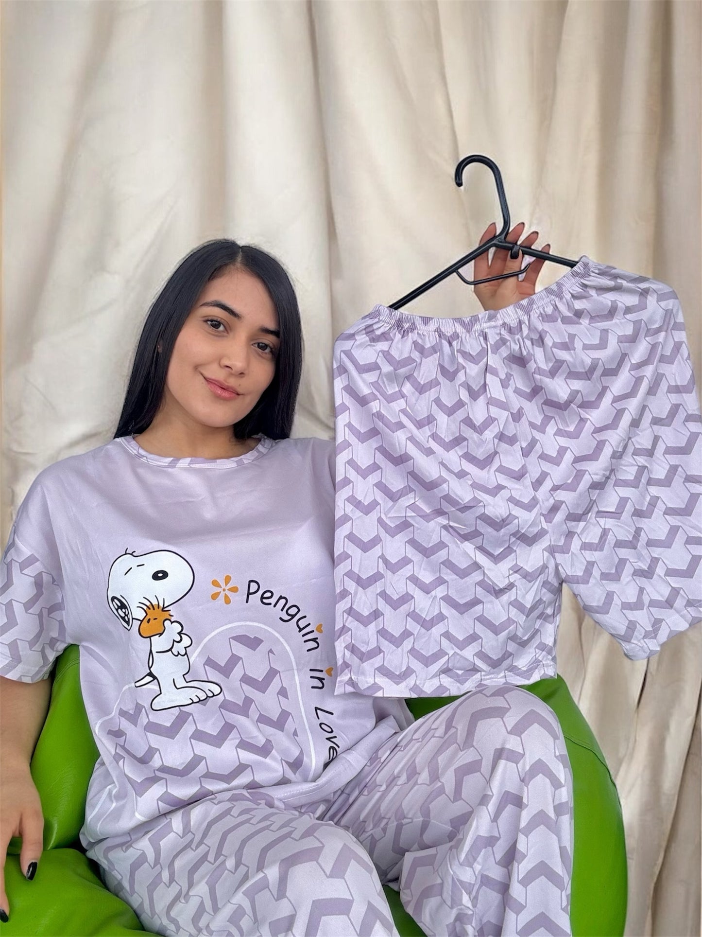 COMBO 3 PIJAMAS DE 3 PIEZAS TALLA UNICA (S,M) $99.000 + ENVÍO GRATIS