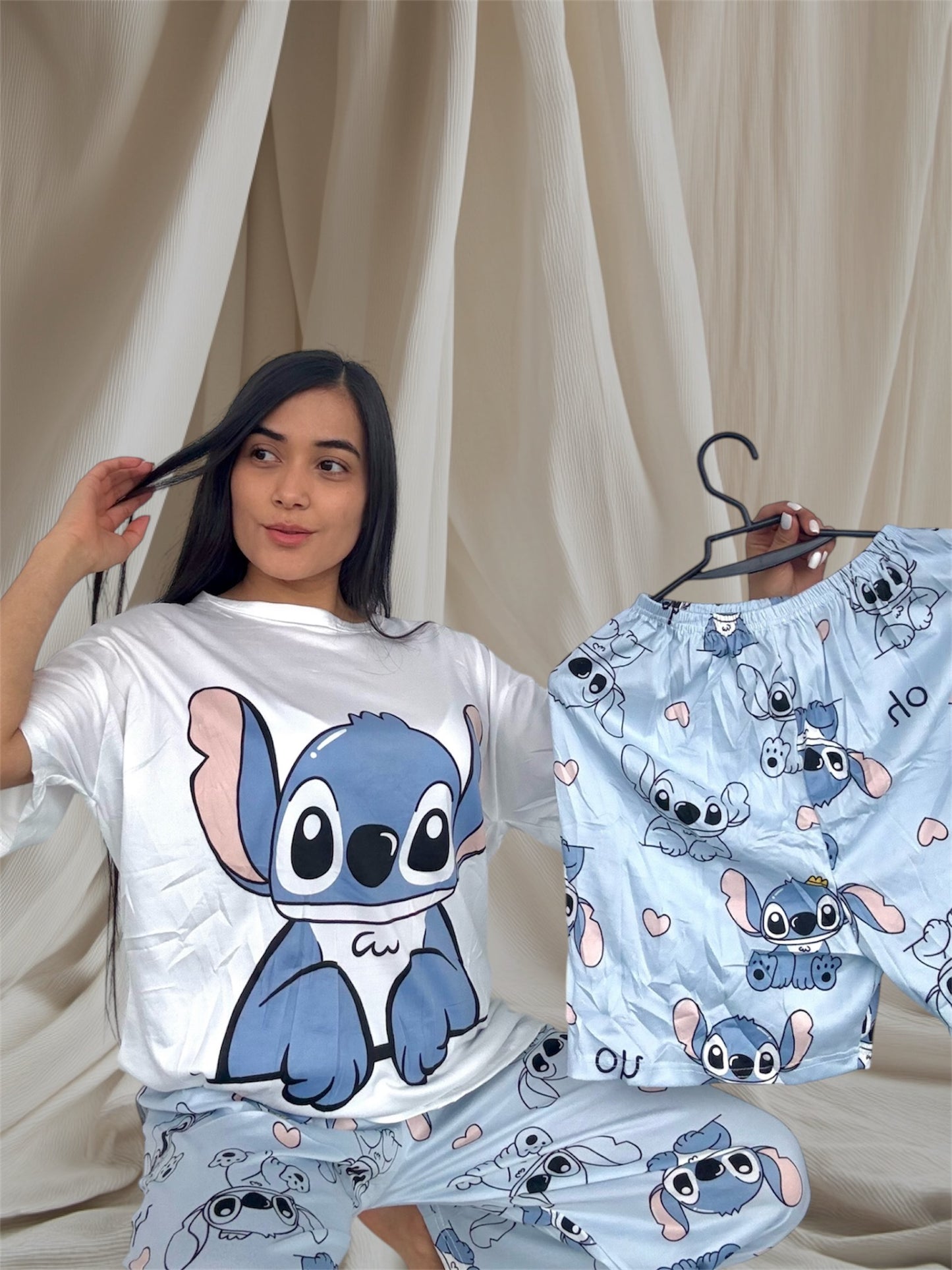 COMBO 3 PIJAMAS DE 3 PIEZAS TALLA UNICA (S,M) $99.000 + ENVÍO GRATIS