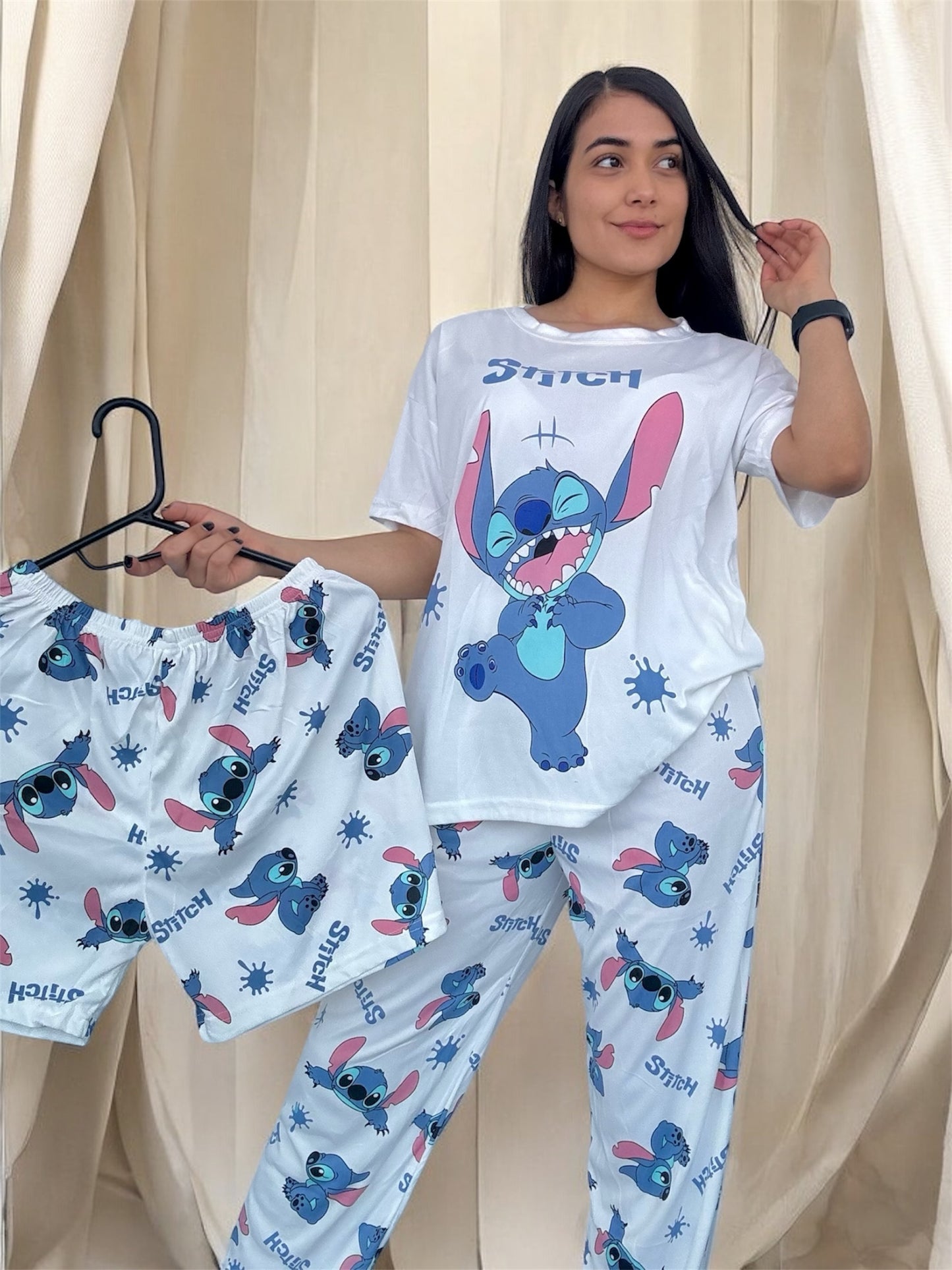 COMBO 3 PIJAMAS DE 3 PIEZAS TALLA UNICA (S,M) $99.000 + ENVÍO GRATIS