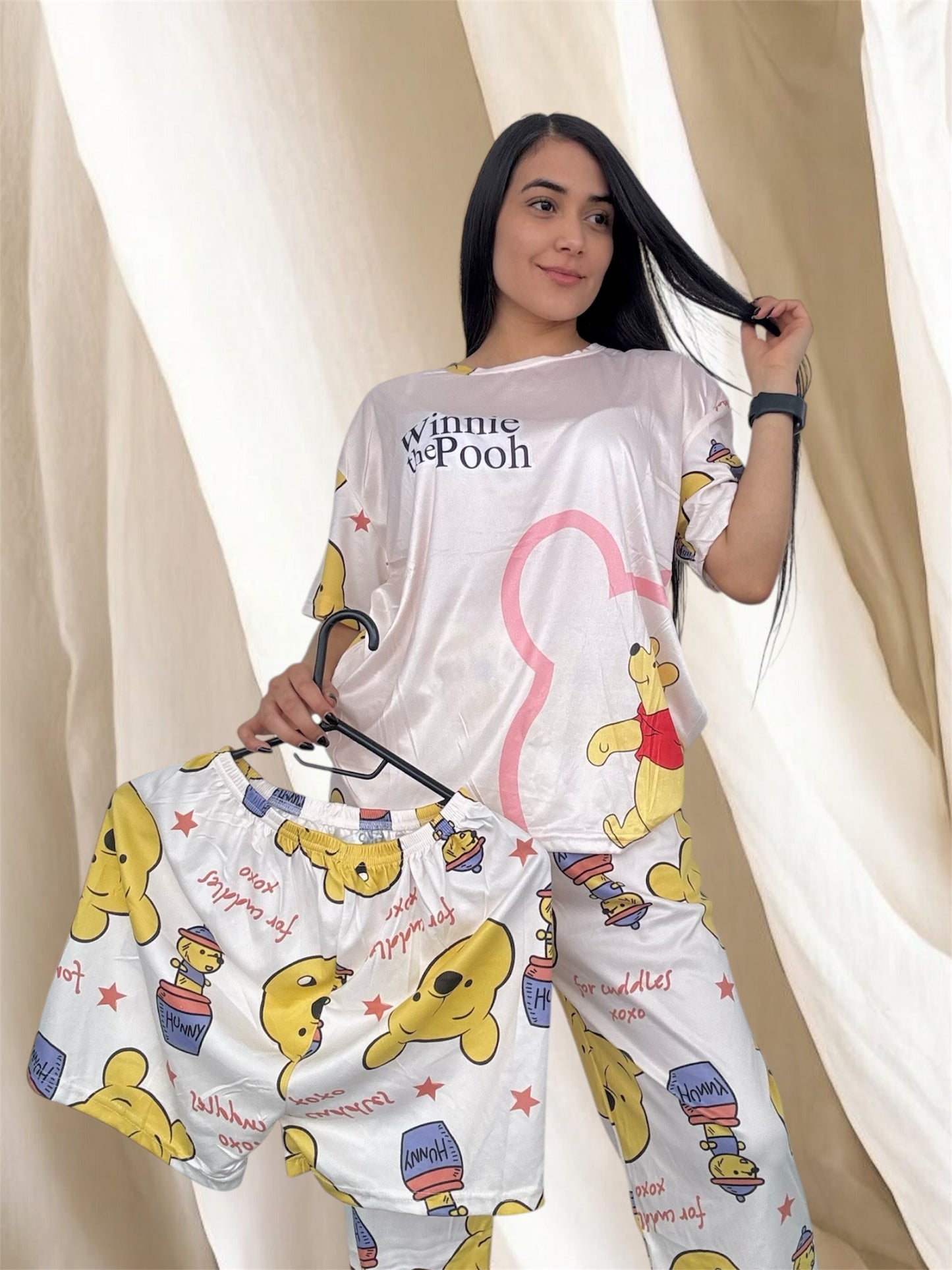 COMBO 3 PIJAMAS DE 3 PIEZAS TALLA UNICA (S,M) $99.000 + ENVÍO GRATIS