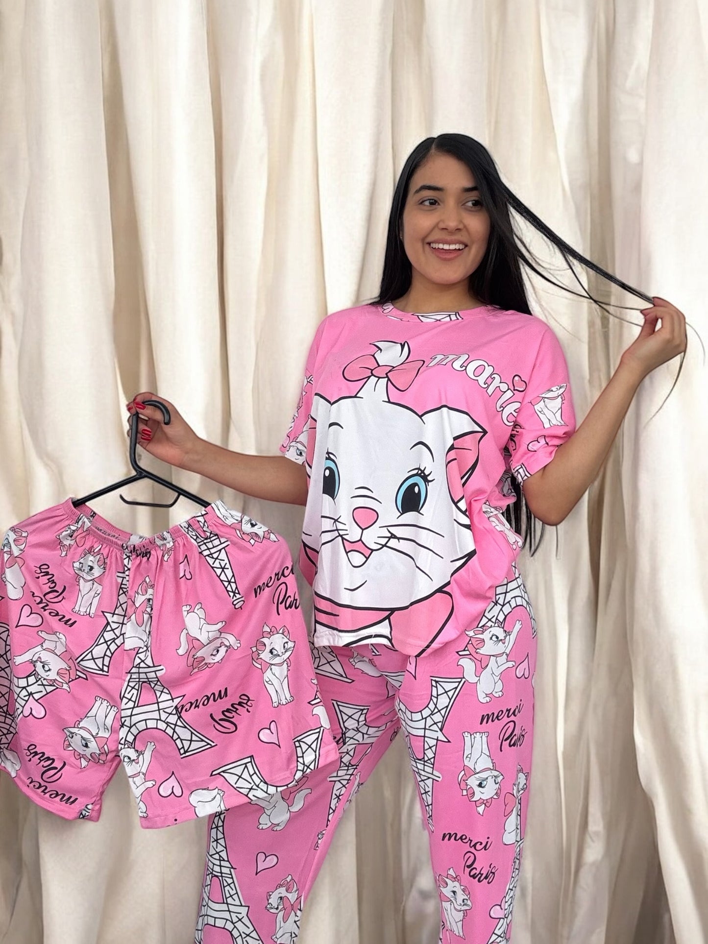 COMBO 3 PIJAMAS DE 3 PIEZAS TALLA UNICA (S,M) $99.000 + ENVÍO GRATIS