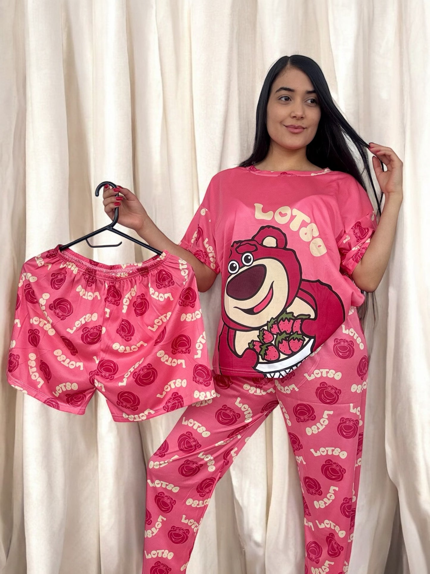 COMBO 3 PIJAMAS DE 3 PIEZAS TALLA UNICA (S,M) $99.000 + ENVÍO GRATIS