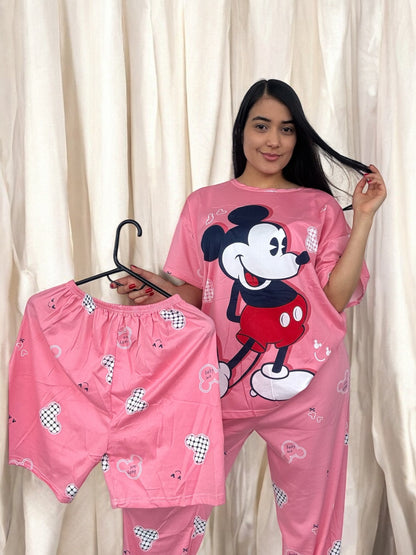 COMBO 3 PIJAMAS DE 3 PIEZAS TALLA UNICA (S,M) $99.000 + ENVÍO GRATIS