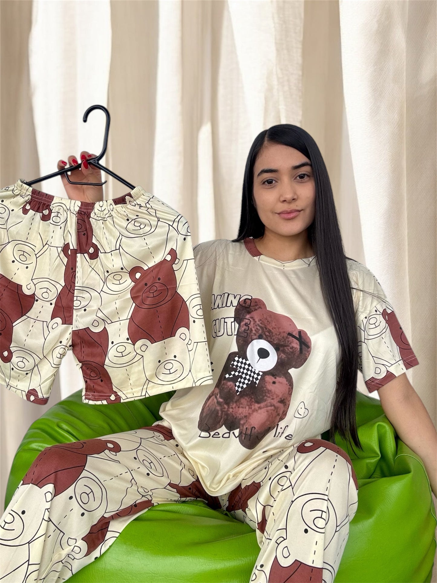 COMBO 3 PIJAMAS DE 3 PIEZAS TALLA UNICA (S,M) $99.000 + ENVÍO GRATIS