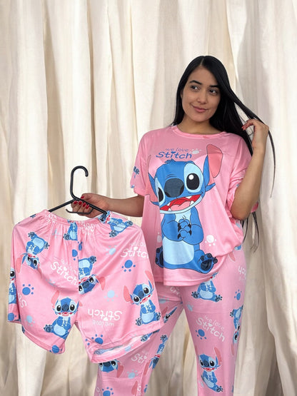COMBO 3 PIJAMAS DE 3 PIEZAS TALLA UNICA (S,M) $99.000 + ENVÍO GRATIS