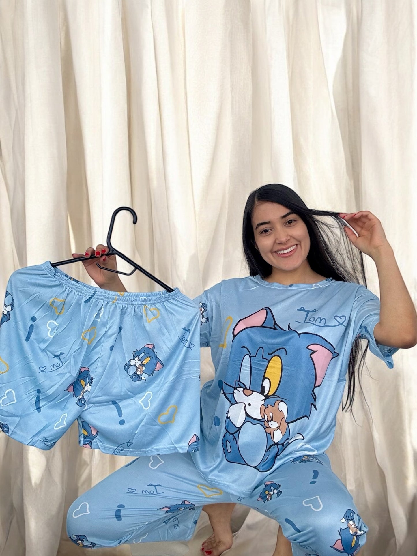 COMBO 3 PIJAMAS DE 3 PIEZAS TALLA UNICA (S,M) $99.000 + ENVÍO GRATIS